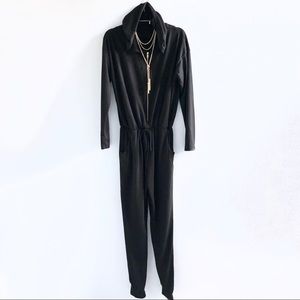 BPC Plus Size • Hooded zip-up casual jumpsuit NWOT